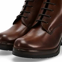 Bottine en cuir SANTIAGO, noir, femmes