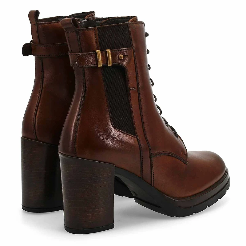 Bottine en cuir SANTIAGO, noir, femmes