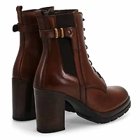 Bottine en cuir SANTIAGO, noir, femmes