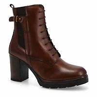 Bottine en cuir SANTIAGO, noir, femmes