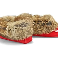 Women's 653L Rabbit Fur SoftMocs - Black