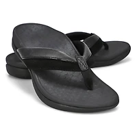 Women's Shore Casual Thong Sandal - Black