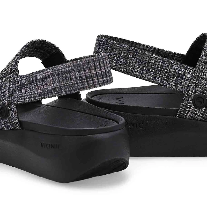 Sandale dcontracte  2 brides SKY, noir, femmes