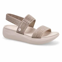 Women's Sky Two Strap Casual Sandal - Black