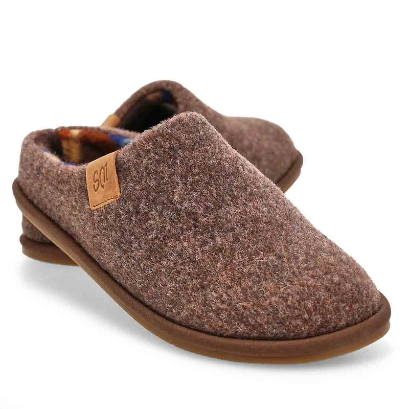 Women's Sydney Open-Back Slipper - Chocolate
