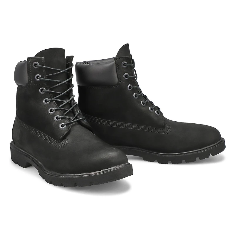 Men's Basic 6" Lace Up Boot - Black