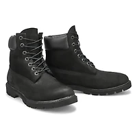 Men's Basic 6" Lace Up Boot - Black