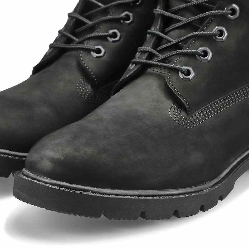 Men's Basic 6" Lace Up Boot - Black