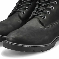 Men's Basic 6" Lace Up Boot - Black