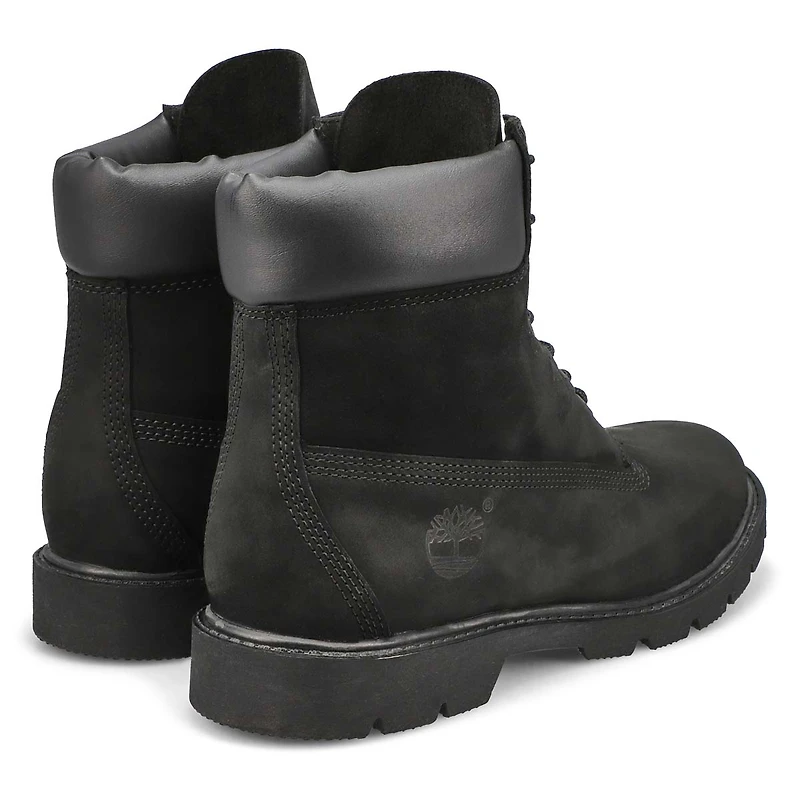 Men's Basic 6" Lace Up Boot - Black