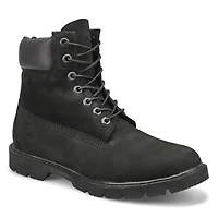 Men's Basic 6" Lace Up Boot - Black