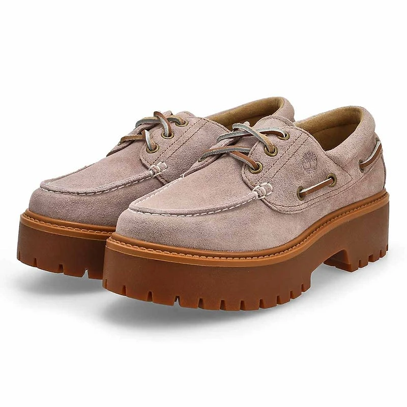 Women's  Stone Street Platform Boat Shoe - Light P