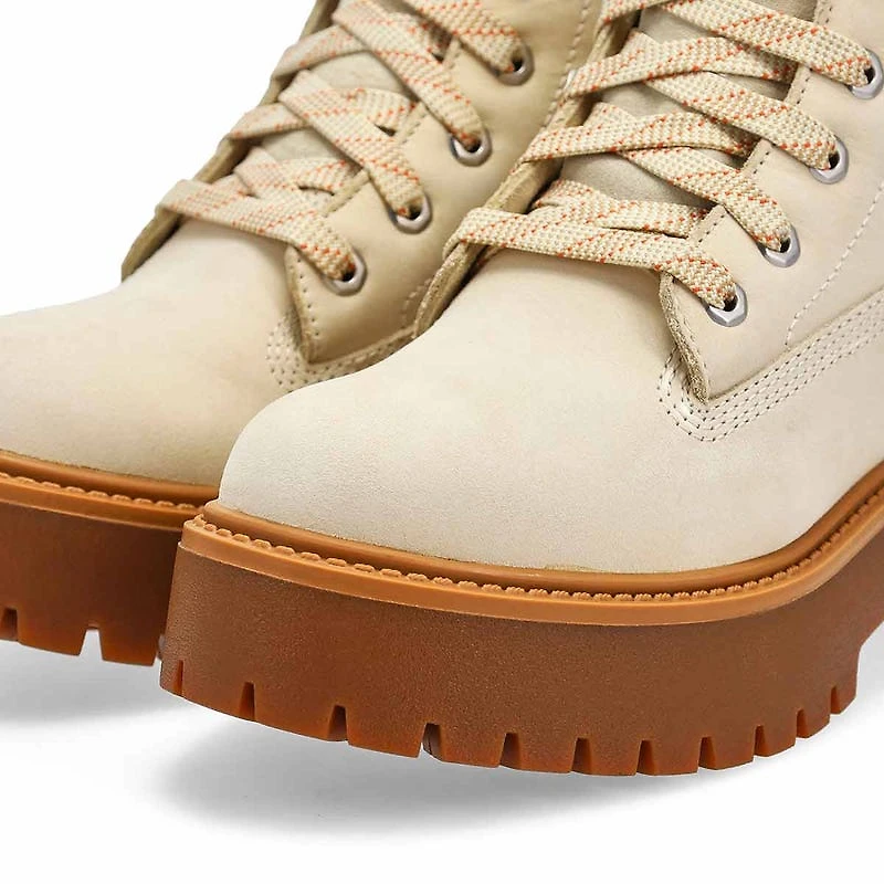 Botte mi-haute à lacets Stone Street pour femmes