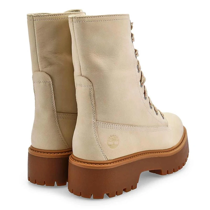 Botte mi-haute à lacets Stone Street pour femmes