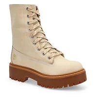 Botte mi-haute à lacets Stone Street pour femmes