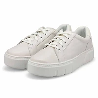 Women's  Laurel Court Leather Platform Lace Up Sne