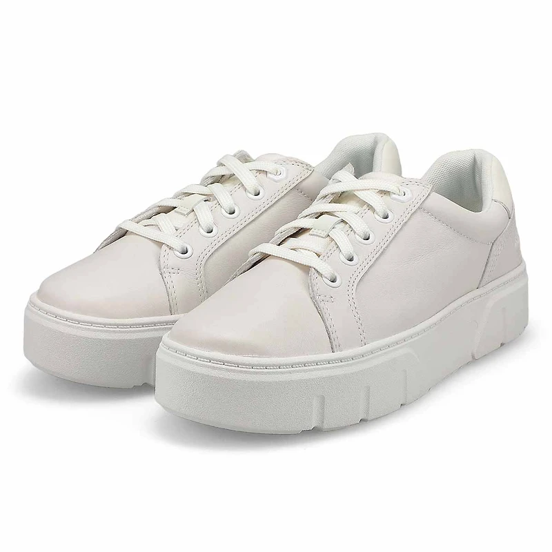 Women's  Laurel Court Leather Platform Lace Up Sne