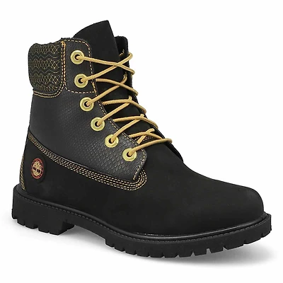 Botte imperméable 6" HERITAGE, nubuck noir, femmes