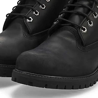 Men's Premium 6 Inch Lined Waterproof Boot-Black