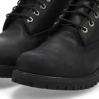 Men's Premium 6 Inch Lined Waterproof Boot-Black
