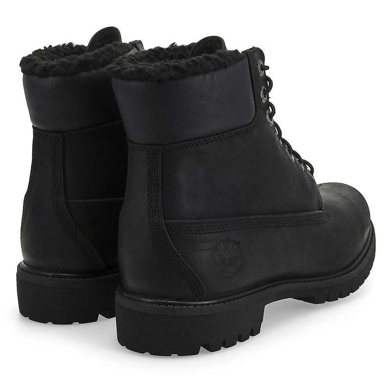 Men's Premium 6 Inch Lined Waterproof Boot-Black