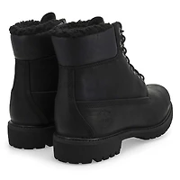 Men's Premium 6 Inch Lined Waterproof Boot-Black