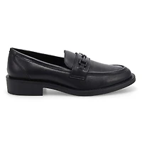 Women's Tory Bit Leather Slip-On Loafer - Black