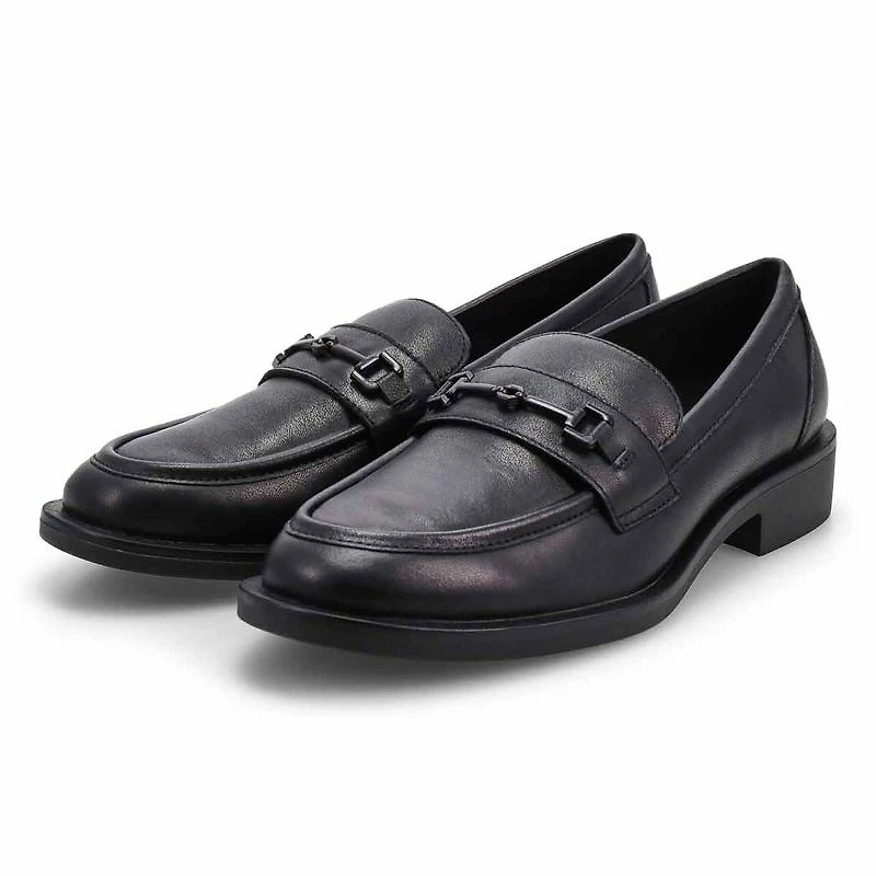 Women's Tory Bit Leather Slip-On Loafer - Black