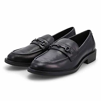Women's Tory Bit Leather Slip-On Loafer - Black