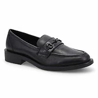 Women's Tory Bit Leather Slip-On Loafer - Black