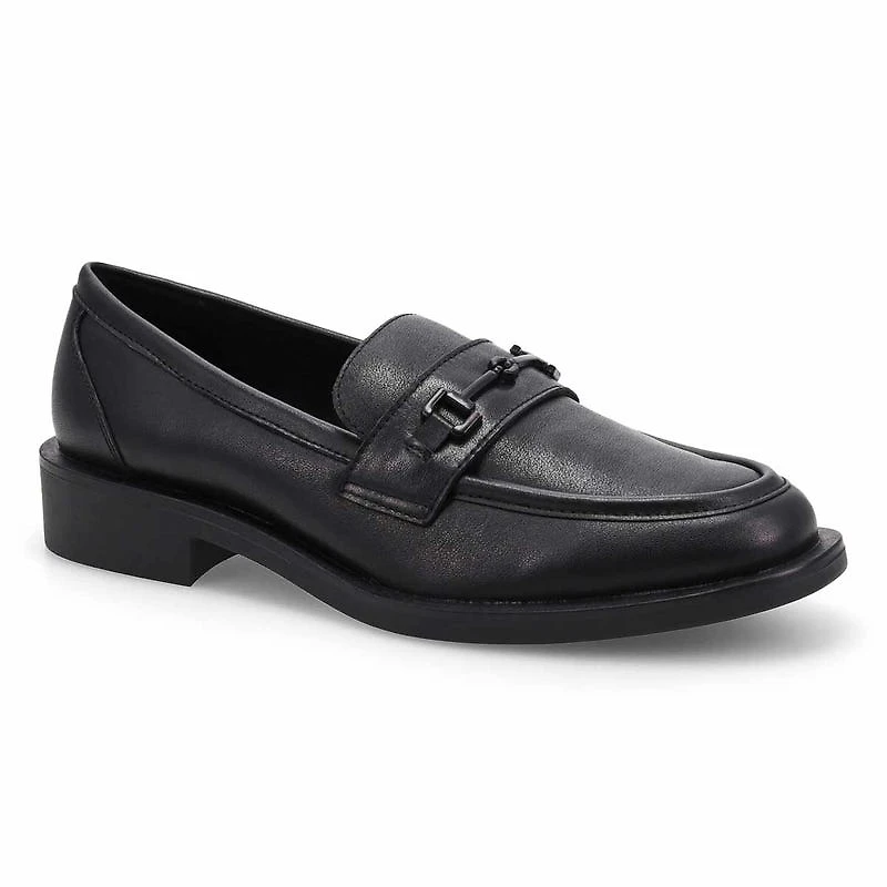 Women's Tory Bit Leather Slip-On Loafer - Black