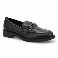 Women's Tory Bit Leather Slip-On Loafer - Black