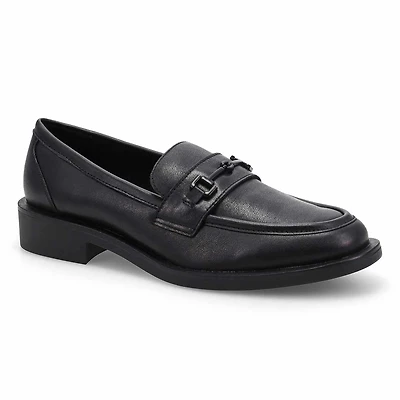 Women's Tory Bit Leather Slip-On Loafer - Black