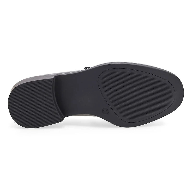 Women's Tory Penny Leather Slip-On Loafer - Black