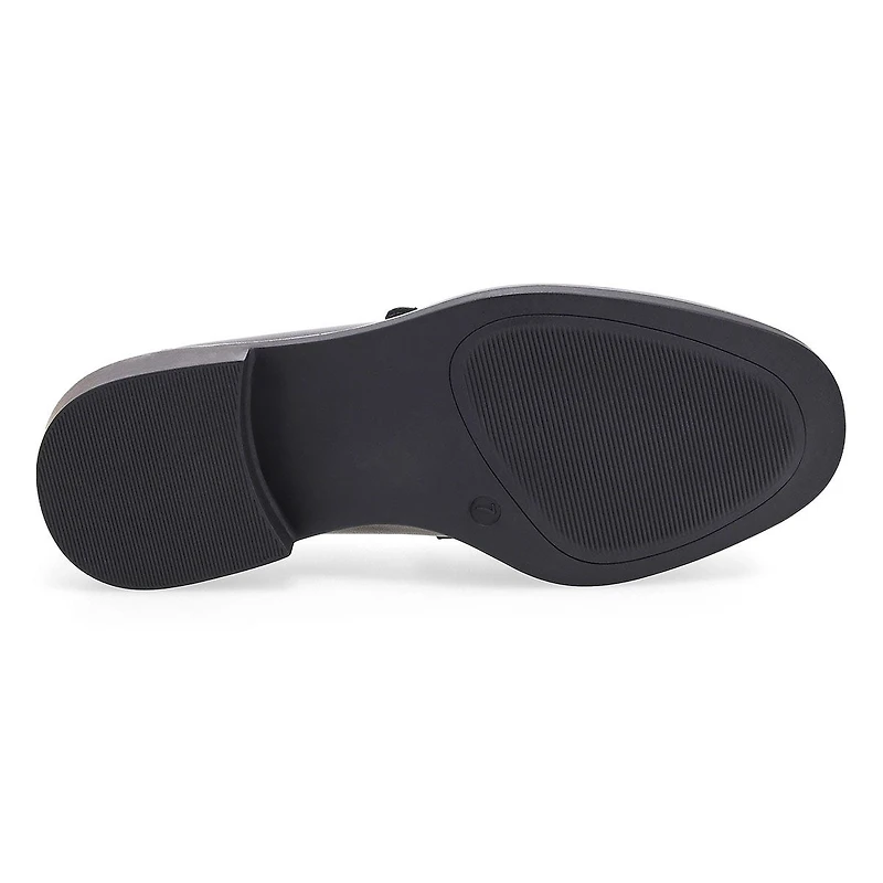 Women's Tory Penny Leather Slip-On Loafer - Black