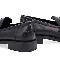 Women's Tory Penny Leather Slip-On Loafer - Black