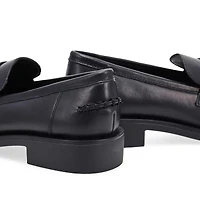 Women's Tory Penny Leather Slip-On Loafer - Black