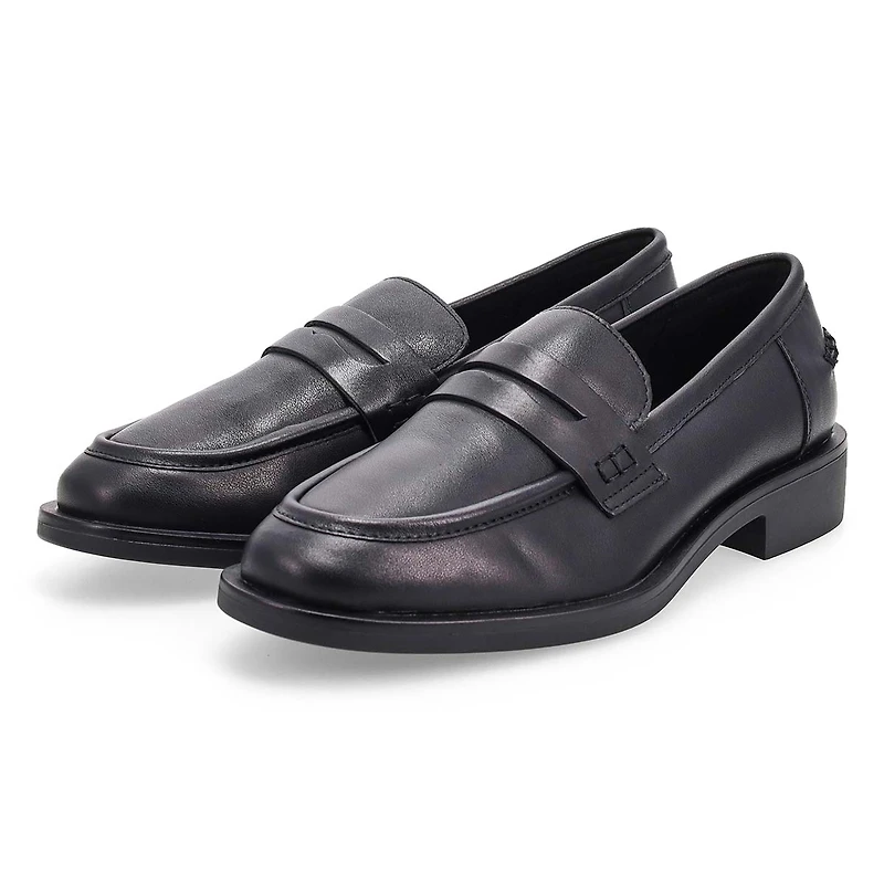 Women's Tory Penny Leather Slip-On Loafer - Black