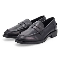 Women's Tory Penny Leather Slip-On Loafer - Black