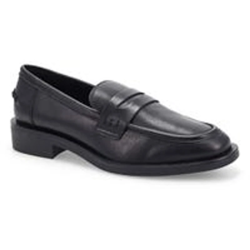 Women's Tory Penny Leather Slip-On Loafer - Black