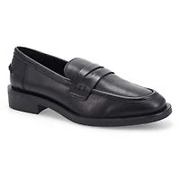 Women's Tory Penny Leather Slip-On Loafer - Black