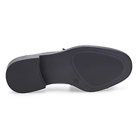 Women's Tory Tassel Leather Slip On Loafer - Black