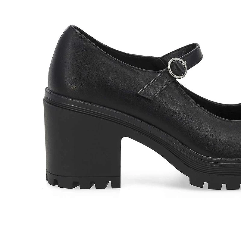 Women's  Translte Heeled Mary Jane - Black