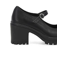 Women's  Translte Heeled Mary Jane - Black