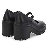 Women's  Translte Heeled Mary Jane - Black
