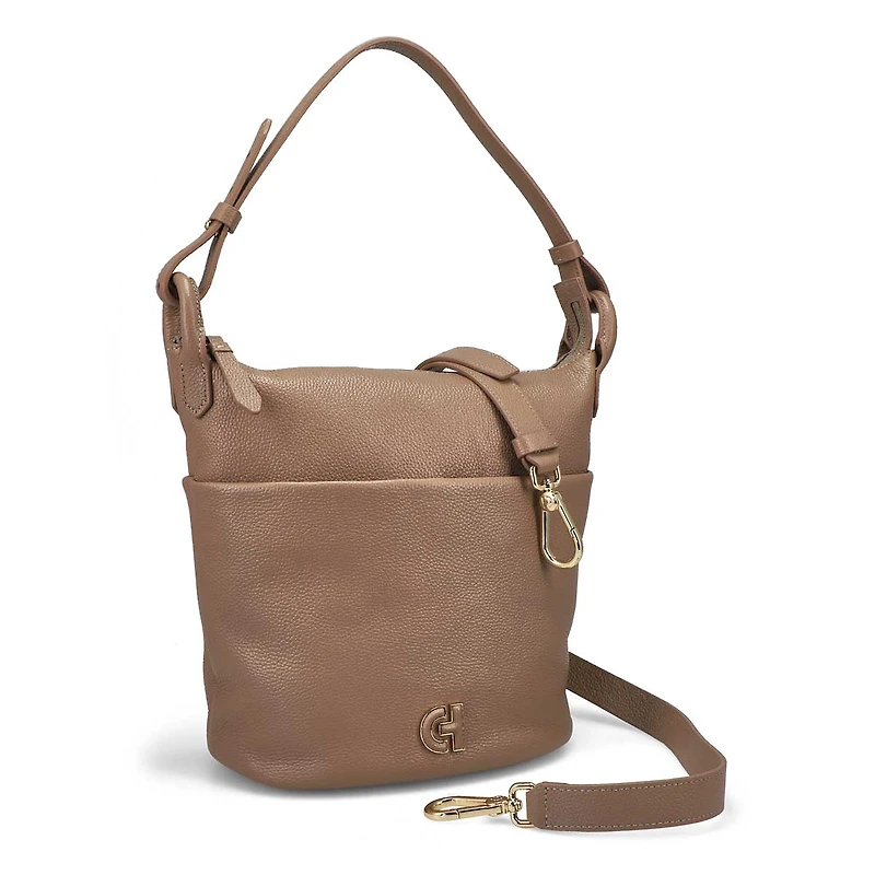 Women's Essential Soft Bucket Bag - Irish Coffee