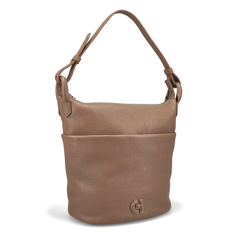 Women's Essential Soft Bucket Bag - Irish Coffee