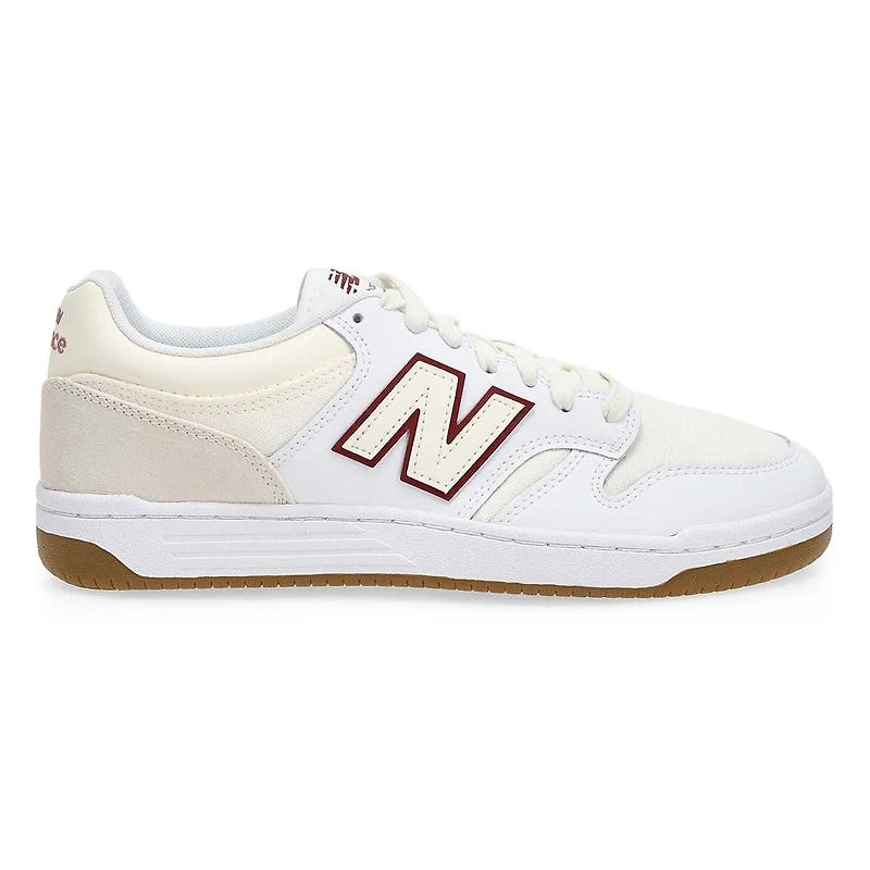 Mens' 480P Lace Up Sneaker - Sea Salt/Classic Crim