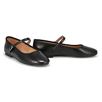 Women's  Vinetta Leather Casual Maryjane Flat - Bl