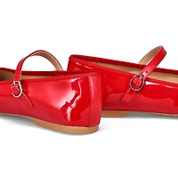 Women's  Vinetta Leather Casual Maryjane Flat - Bl